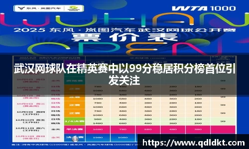 武汉网球队在精英赛中以99分稳居积分榜首位引发关注